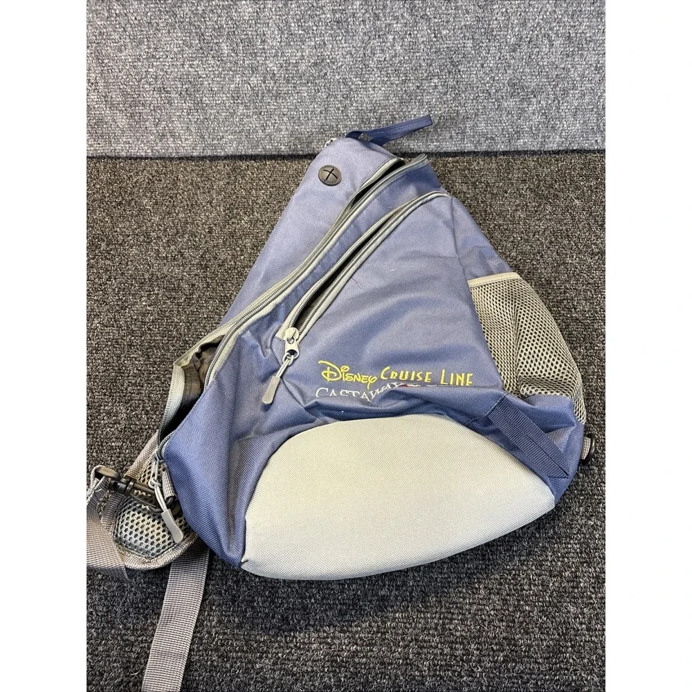 Disney Cruise Line~Castaway Club~Sling/Shouler Bag~Navy/Blue/Gray
